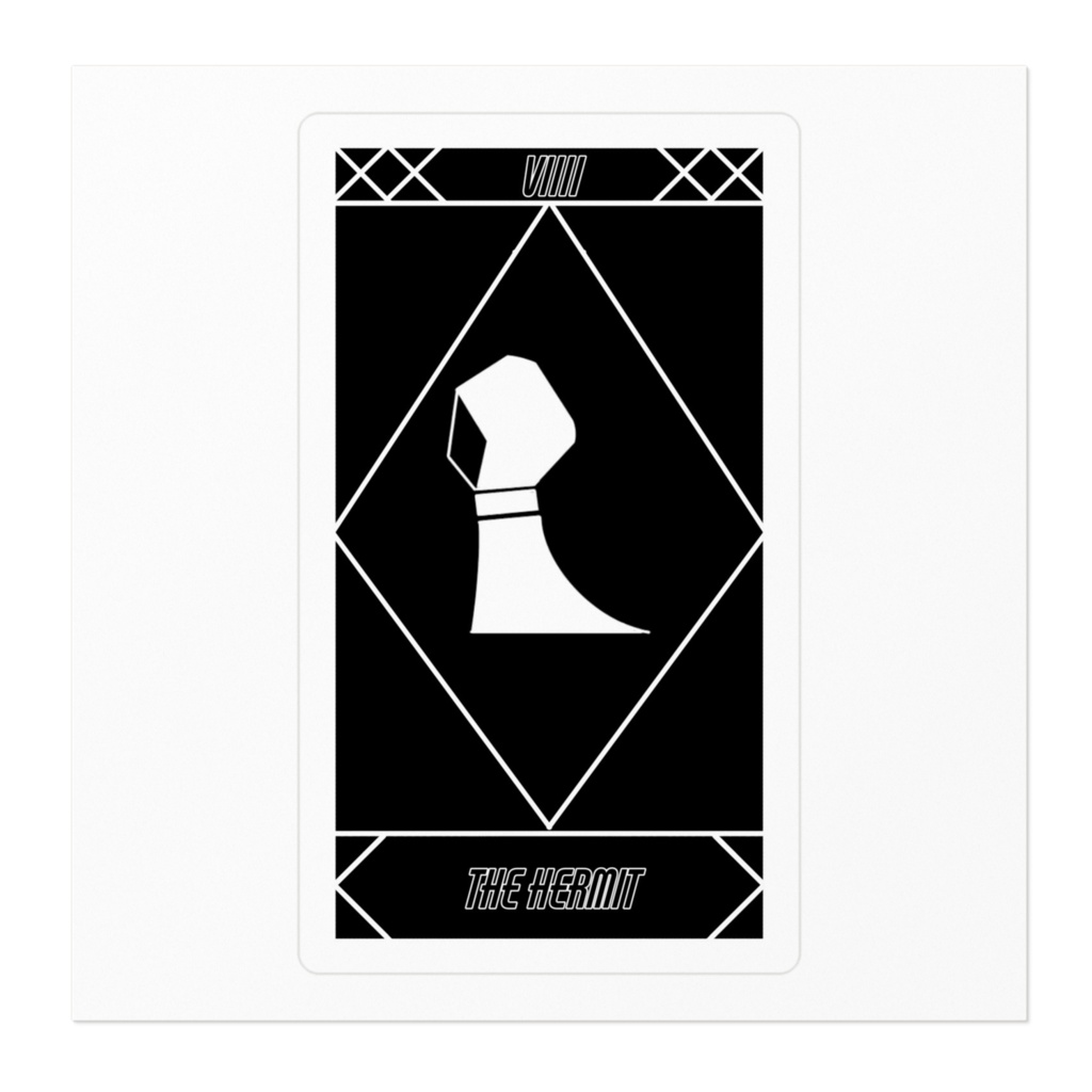 タロットカードステッカー 隠者