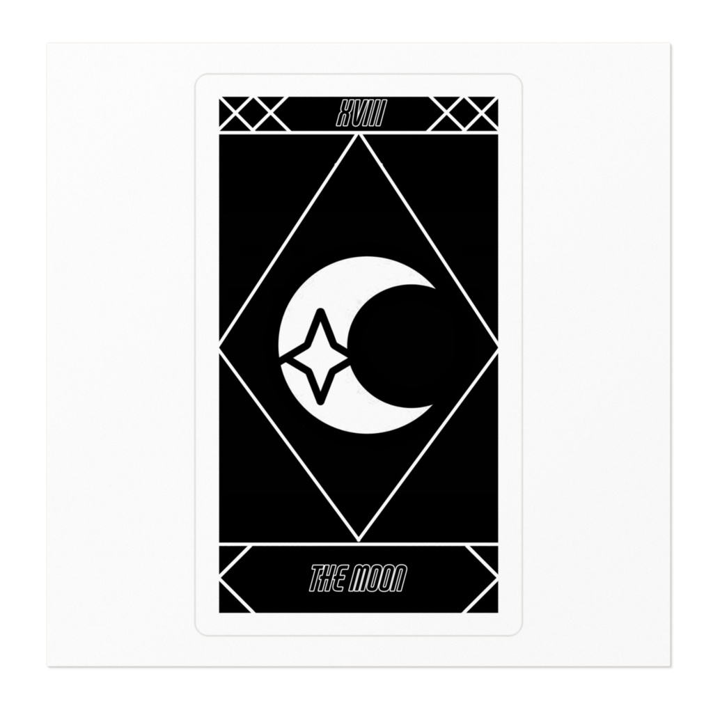 タロットカードステッカー 月