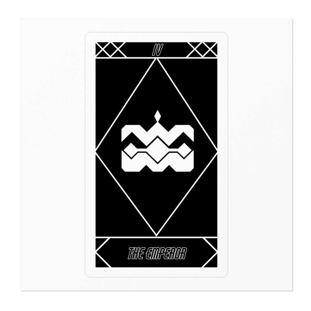 タロットカードステッカー 皇帝