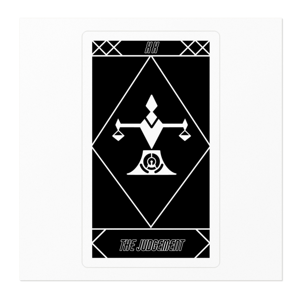 タロットカードステッカー 審判