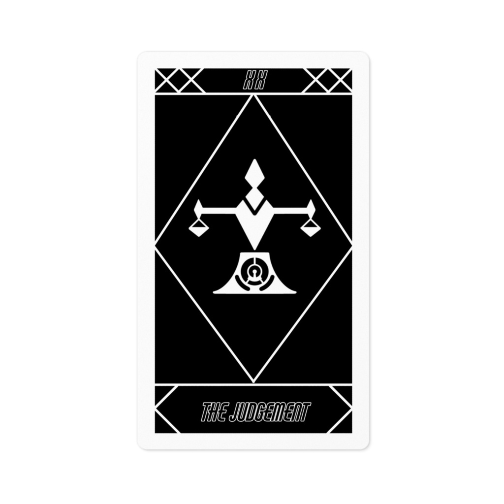 タロットカードステッカー 審判