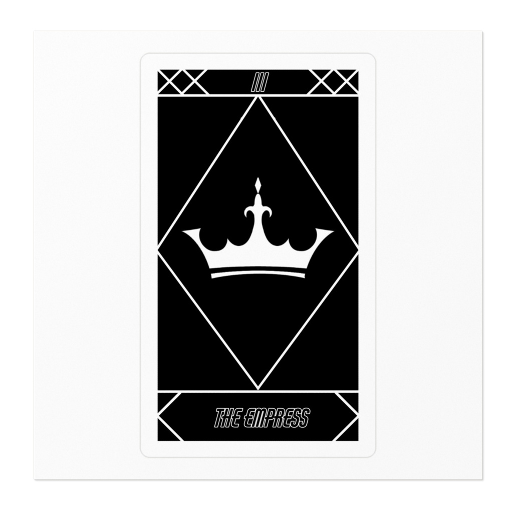 タロットカードステッカー 女帝