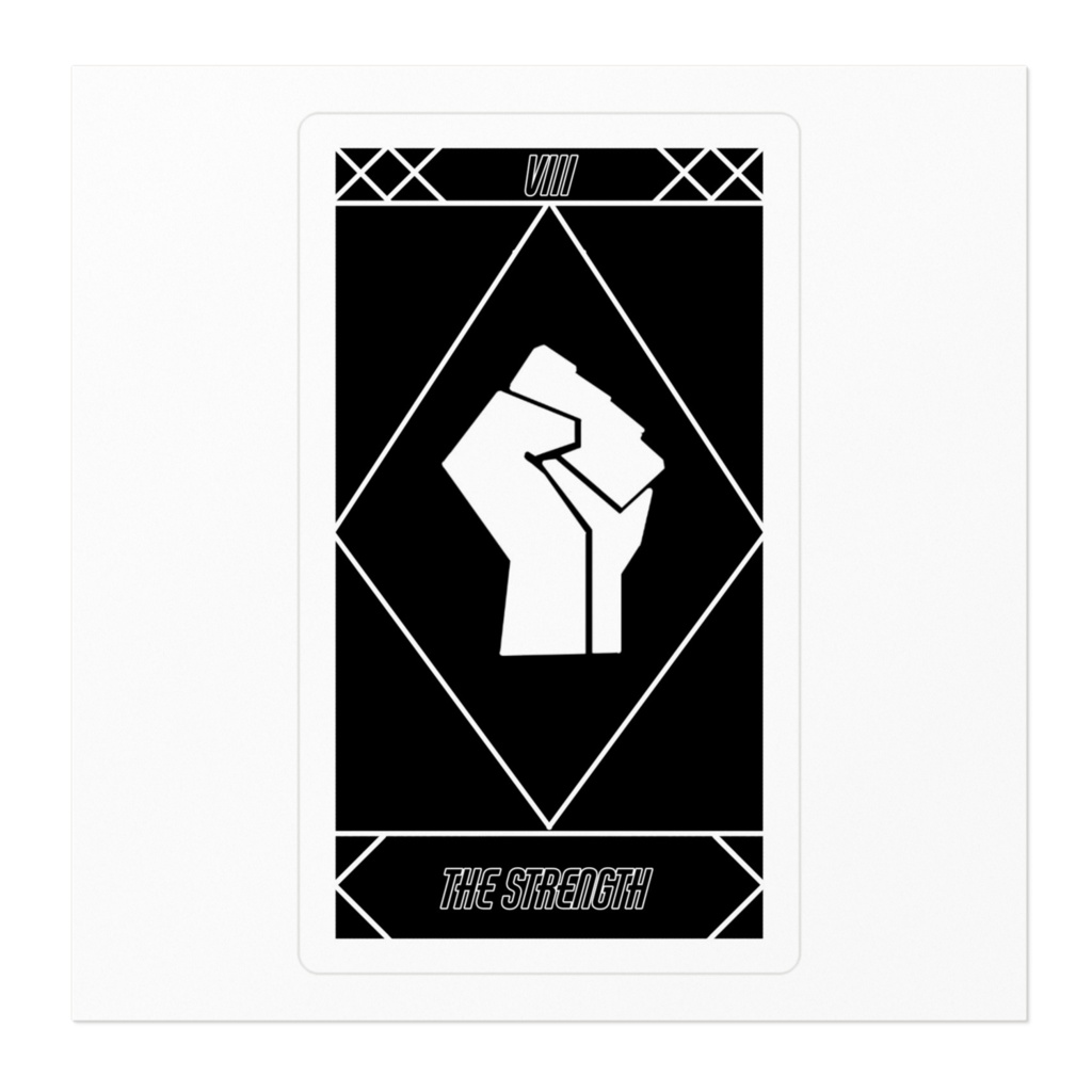 タロットカードステッカー 剛毅