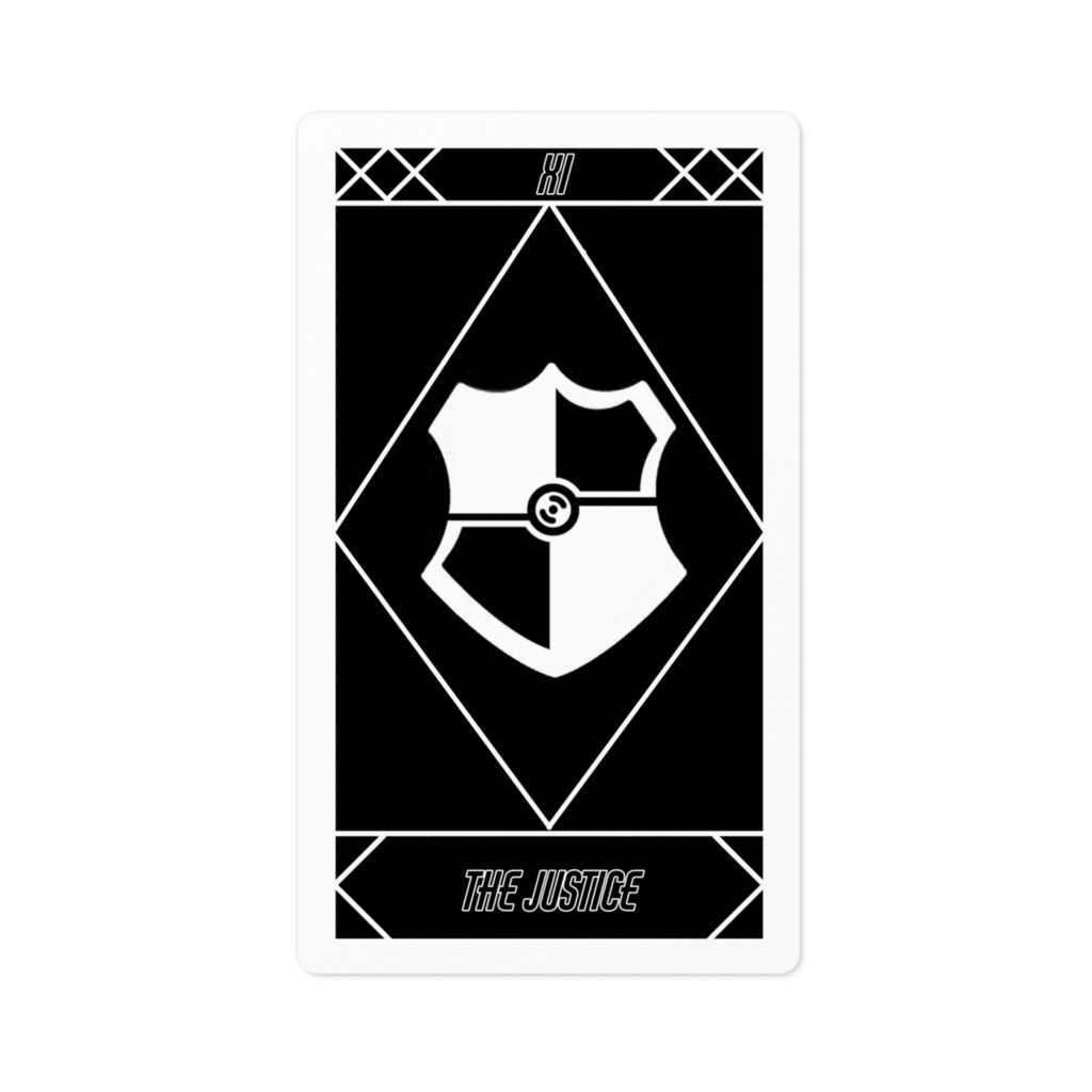 タロットカードステッカー 正義