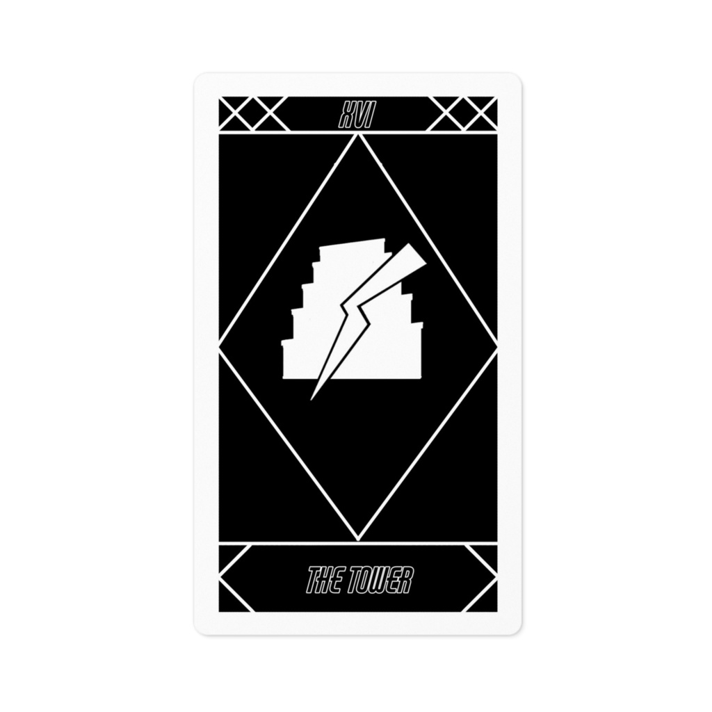 タロットカードステッカー 塔