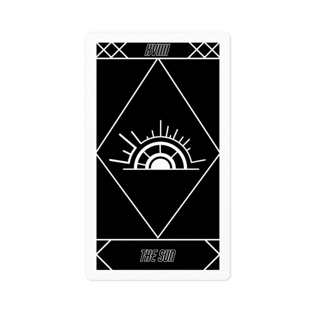 タロットカードステッカー 太陽