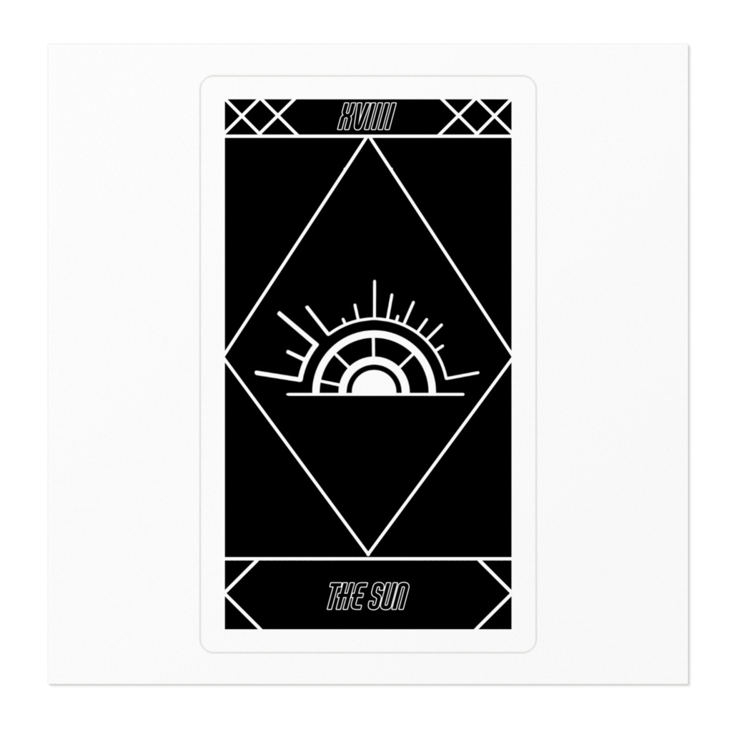 タロットカードステッカー 太陽