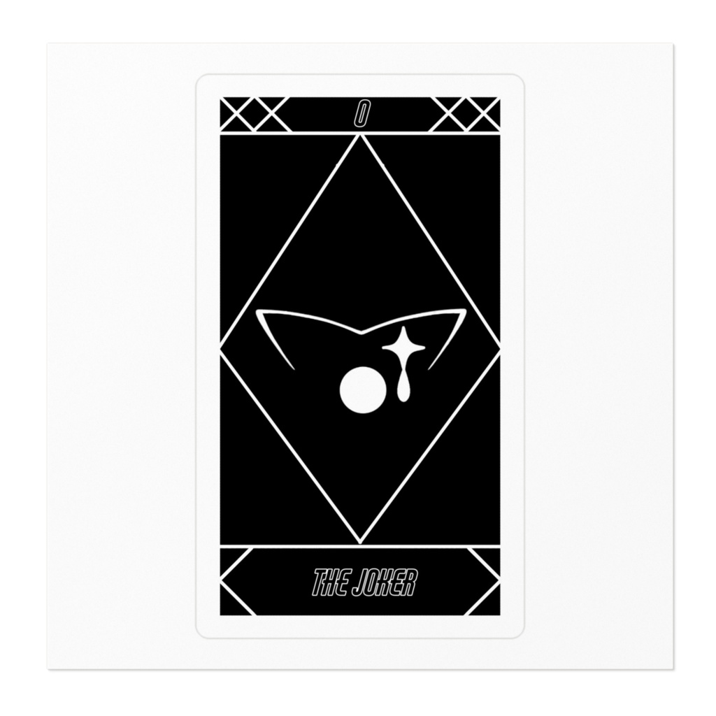 タロットカードステッカー 道化師