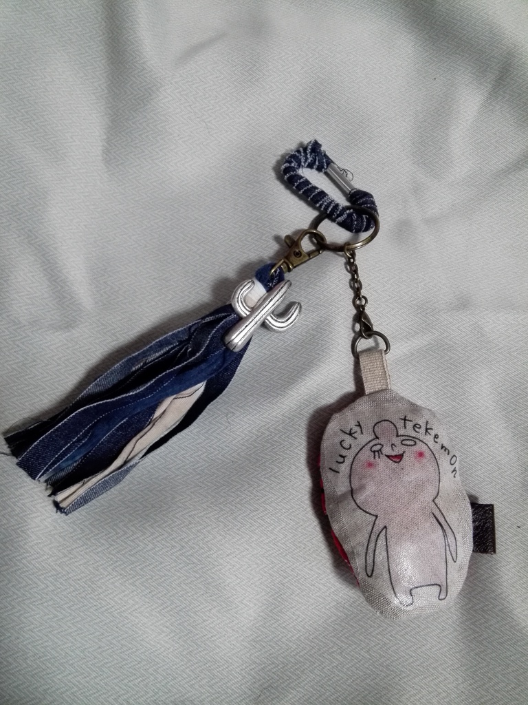 ハンドメイド②手作りてけもんキーホルダーluckytekemon