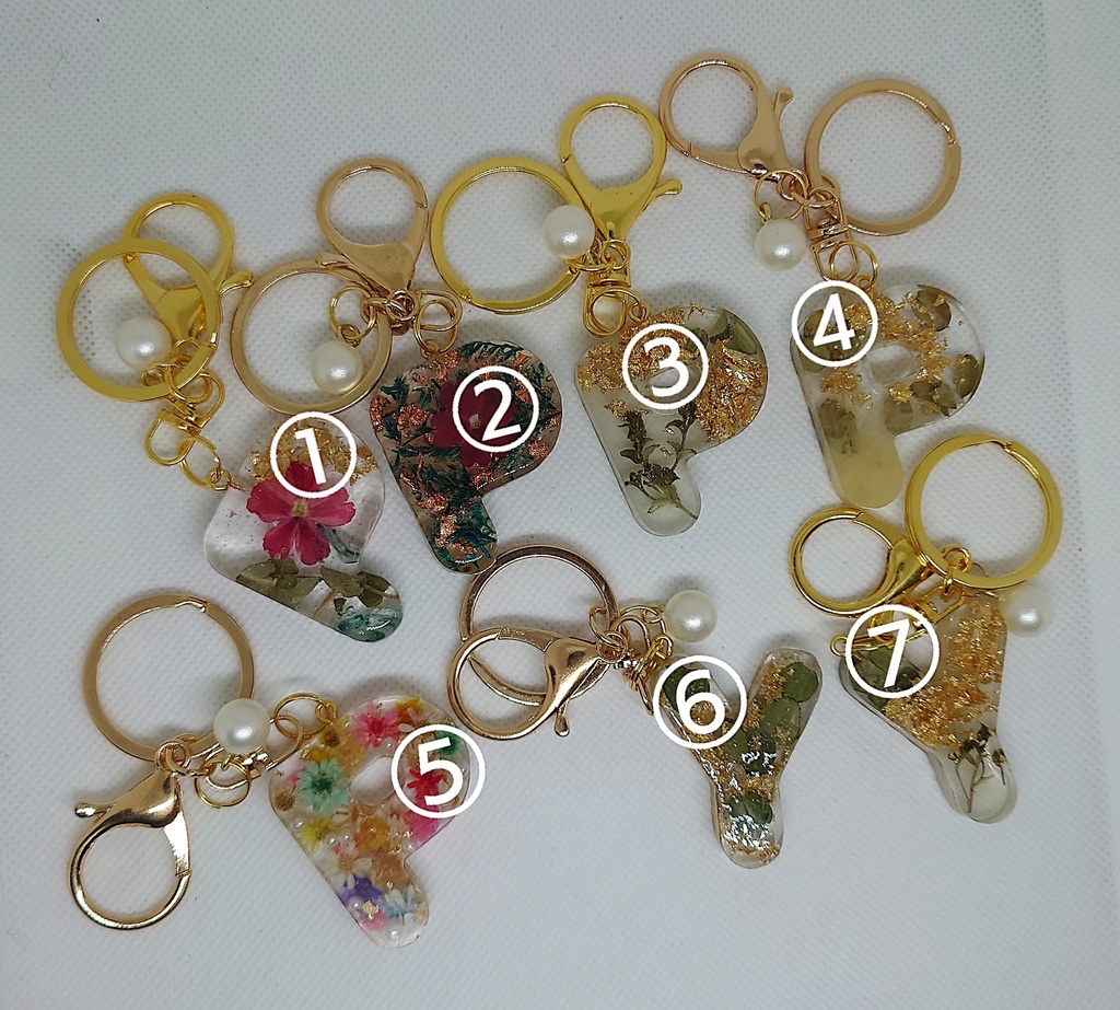 レジンのキーホルダー