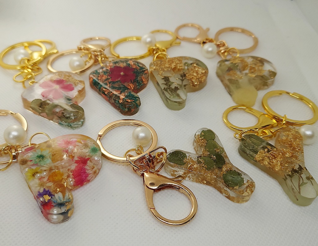 レジンのキーホルダー