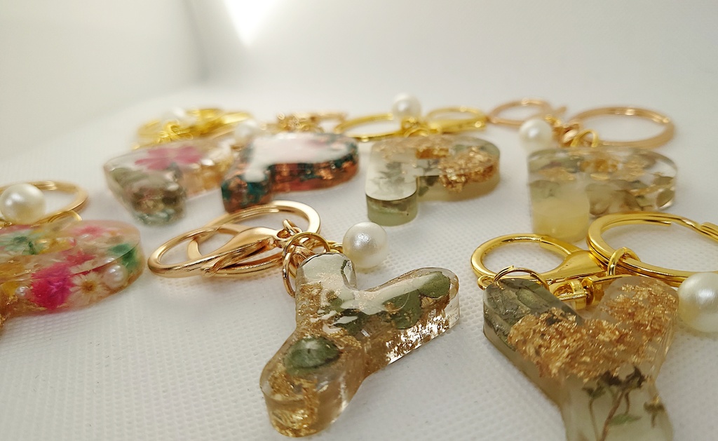 レジンのキーホルダー