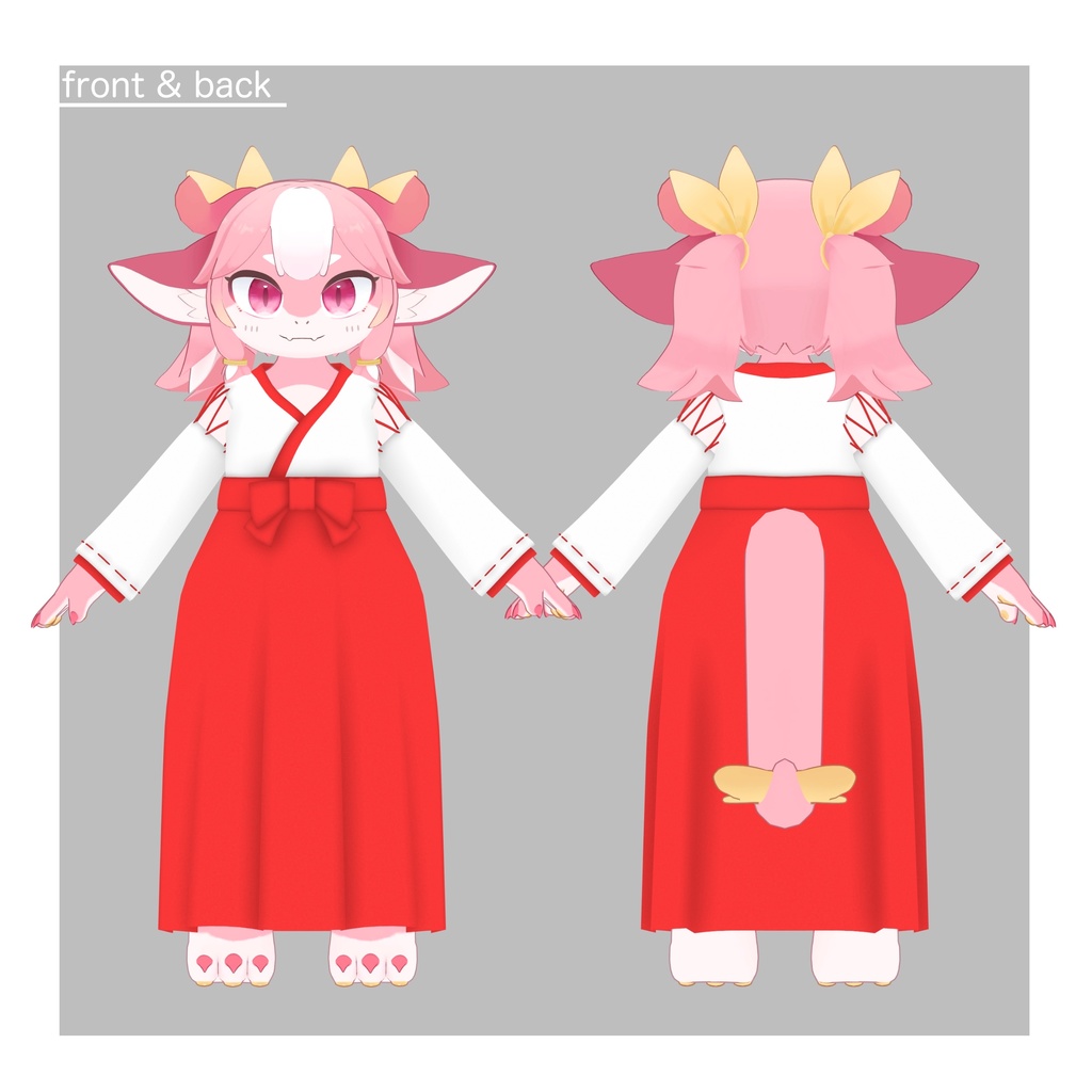 【シャララ 対応衣装】おてつだい巫女服