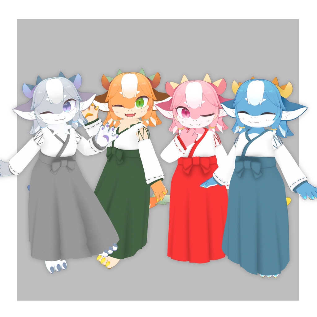 【シャララ 対応衣装】おてつだい巫女服