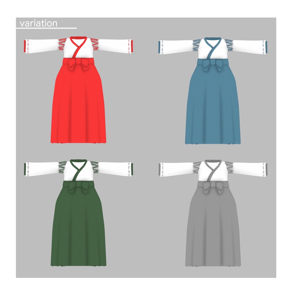 【シャララ 対応衣装】おてつだい巫女服