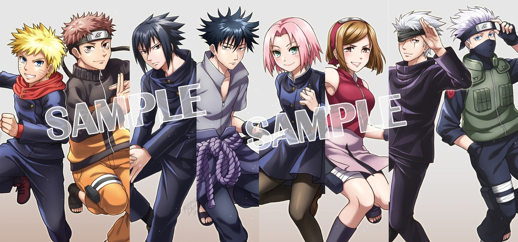 【C106おまとめ発送】呪祓忍術 (NARUTOx呪術廻戦) イラスト集