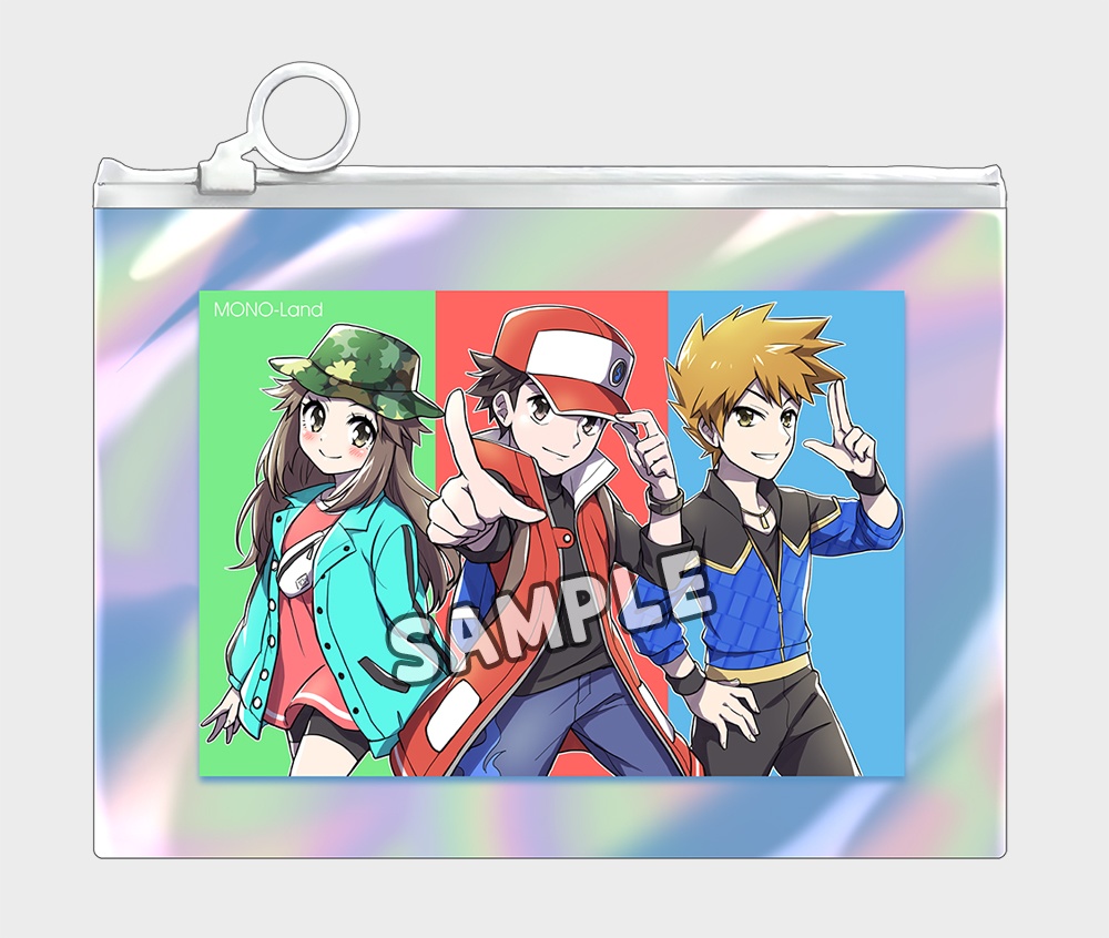 【C107おまとめ発送】NARUTO/ポケモン オーロラフラットポーチ