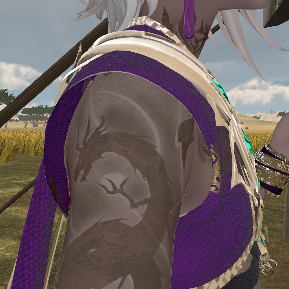 【+Head専用】Dragon tattoo