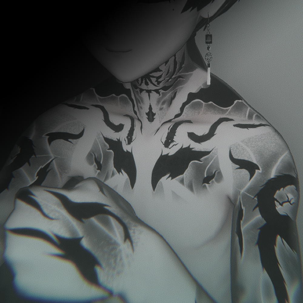 【+Head専用】Dragon tattoo