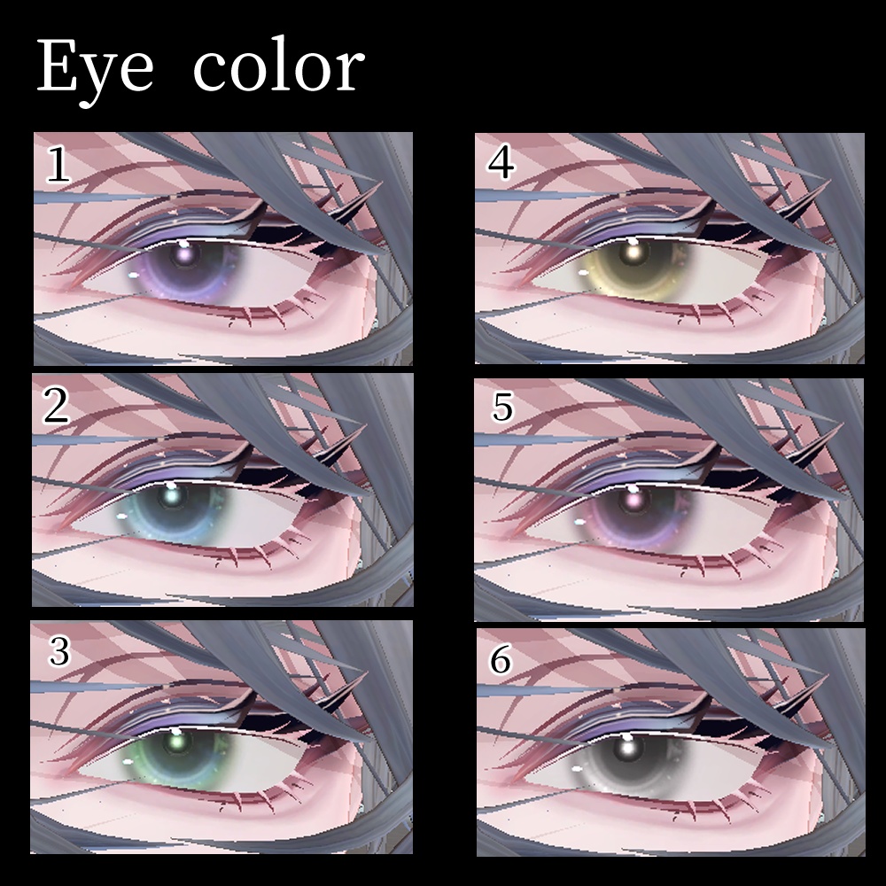 【斑霞対応】Blue base natural makeup+Eye texture