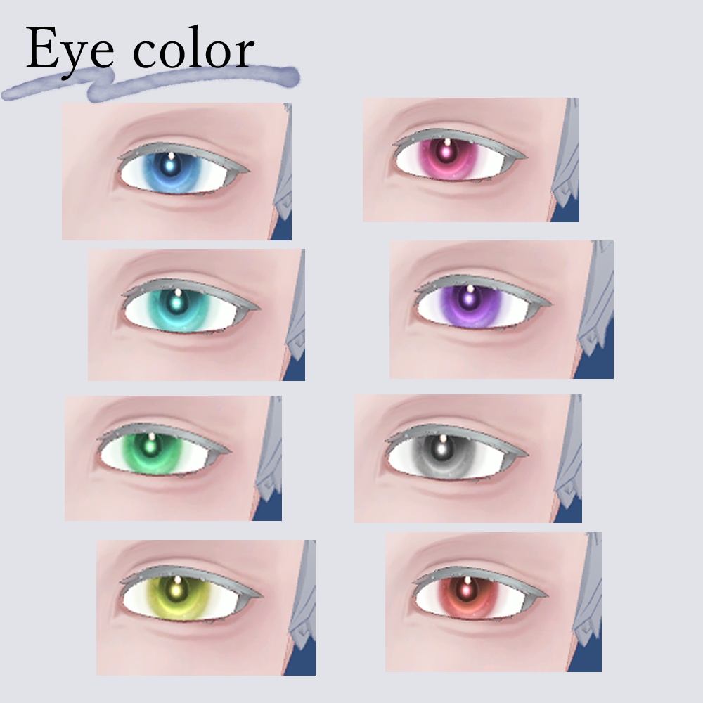 【志良以対応】儚げmake up+Eye texture
