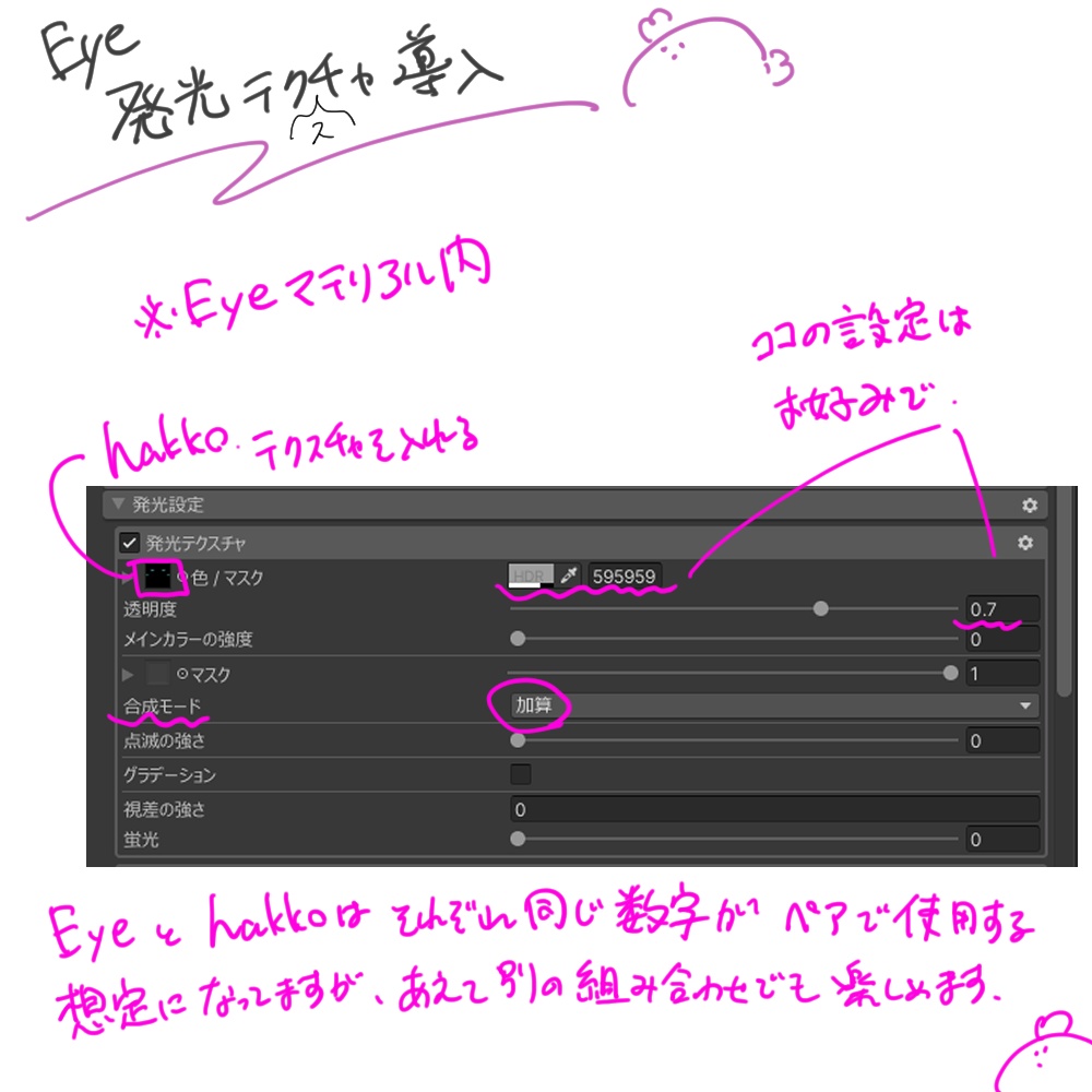 【志良以対応】儚げmake up+Eye texture