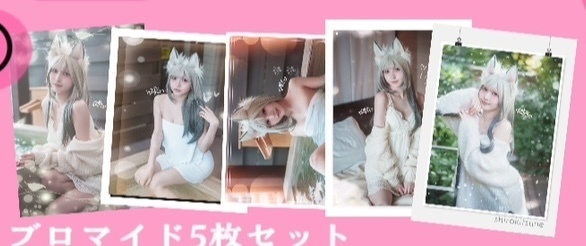 残り2個!ケモ耳ブロマイド5枚セット