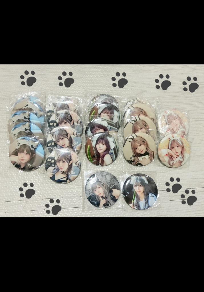 【まとめ】ケモ耳缶バッジ全７種類(57㎜)🐾