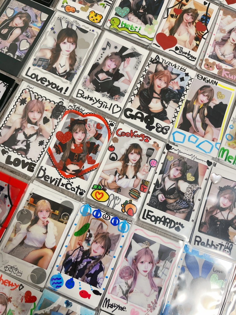 【新グッズ】1人10枚まで！デコ落書きチェキくじ