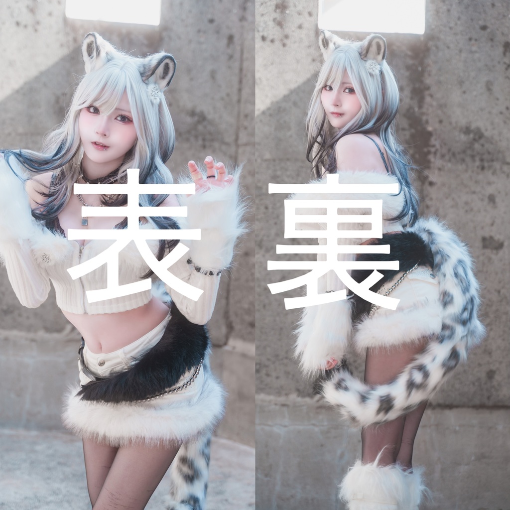 【NEW】あと２個！ケモみみ彼女と。vol4 ユキヒョウ クリアファイル🐾