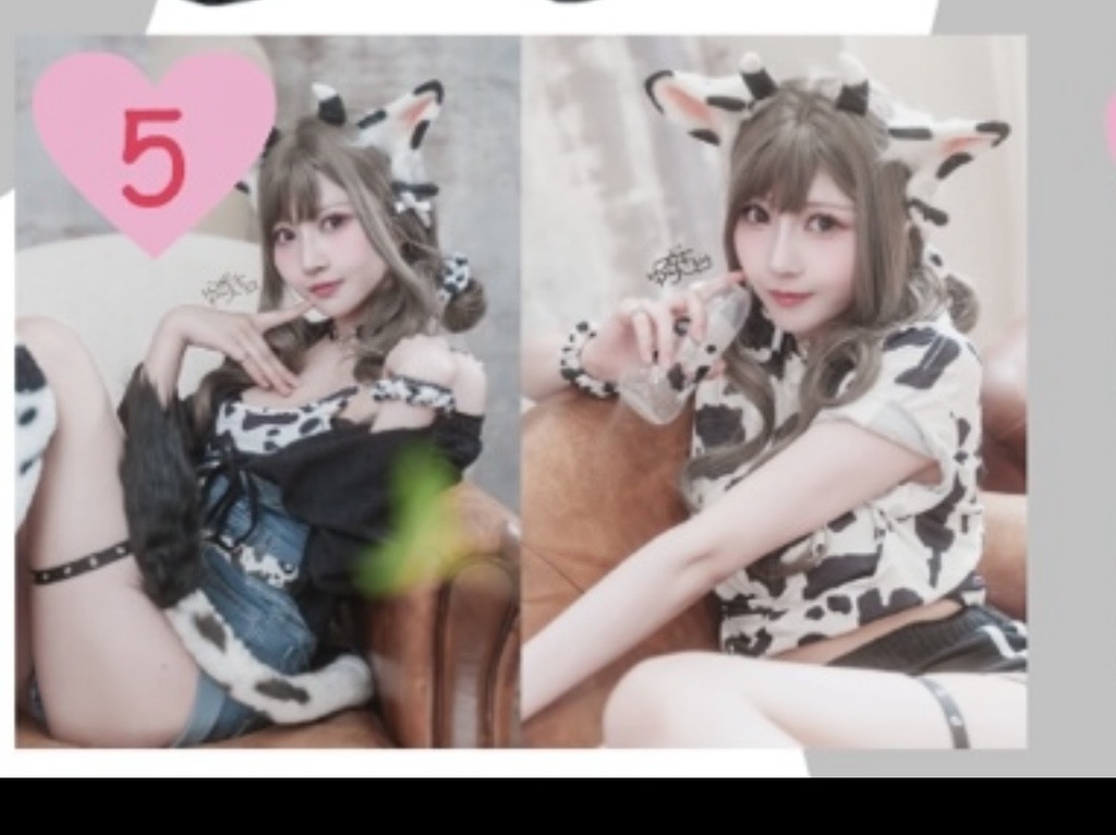 NEW‼️ケモみみ彼女と。vol5うし クリアファイル(A4)
