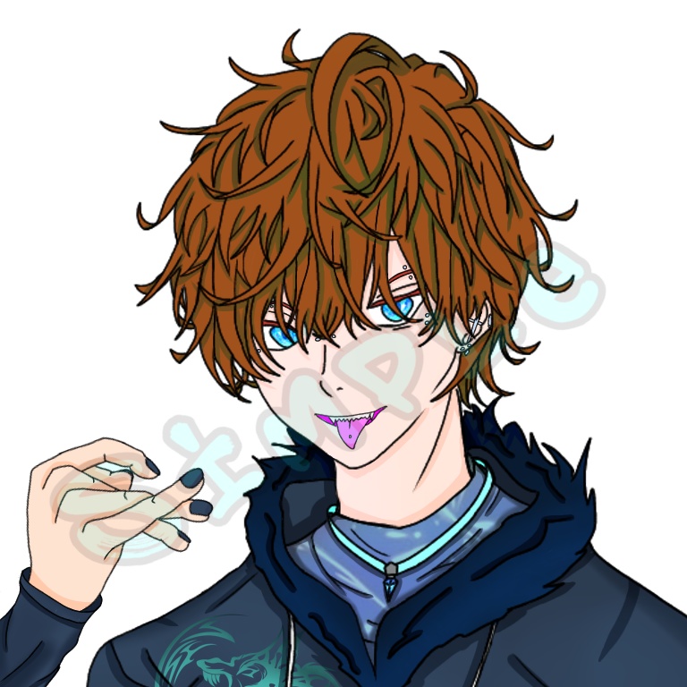 アイコンイラスト第2弾 【髪色差分 全16色】