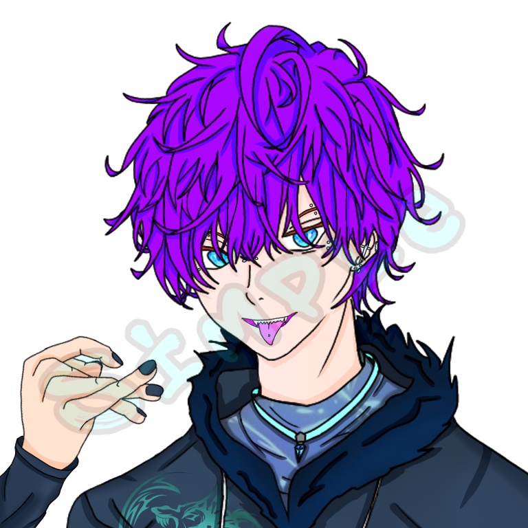 アイコンイラスト第2弾 【髪色差分 全16色】