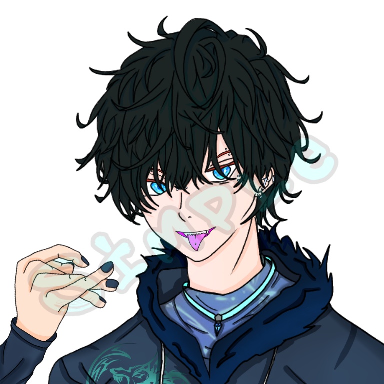 アイコンイラスト第2弾 【髪色差分 全16色】