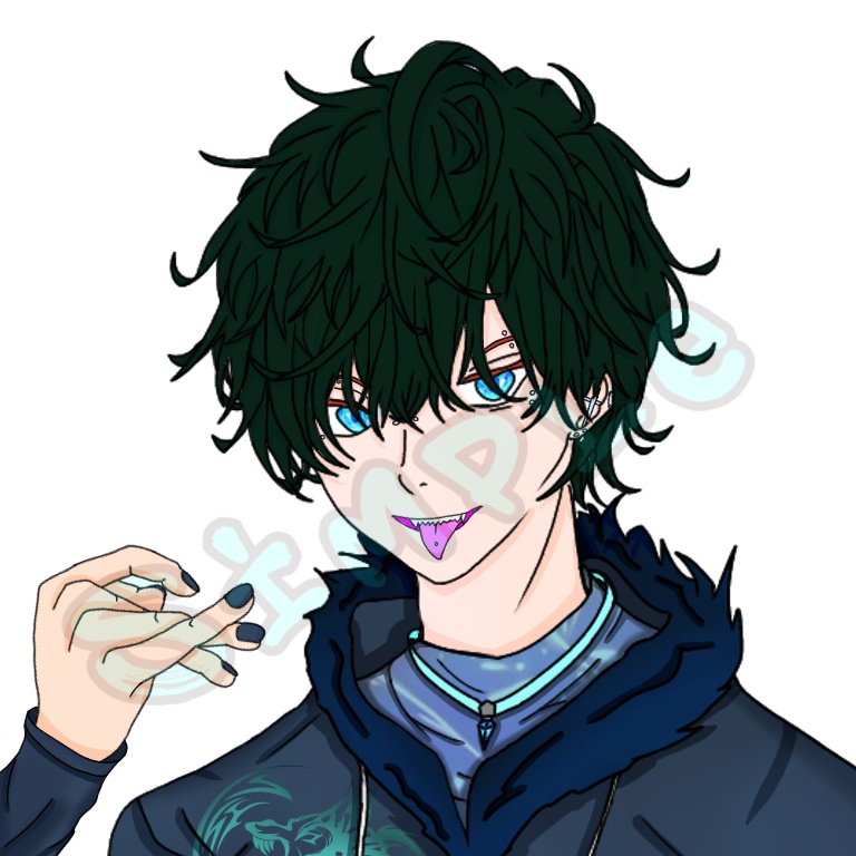 アイコンイラスト第2弾 【髪色差分 全16色】