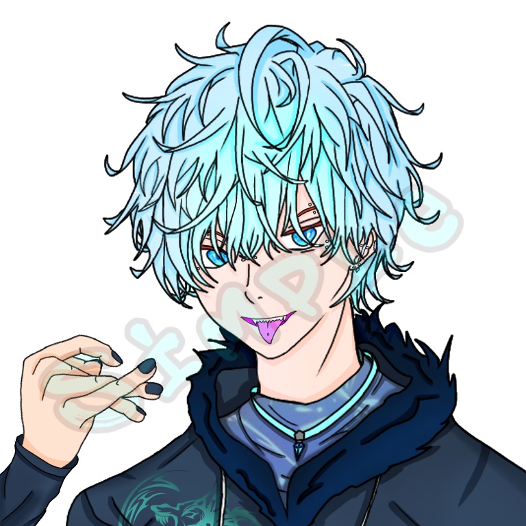 アイコンイラスト第2弾 【髪色差分 全16色】