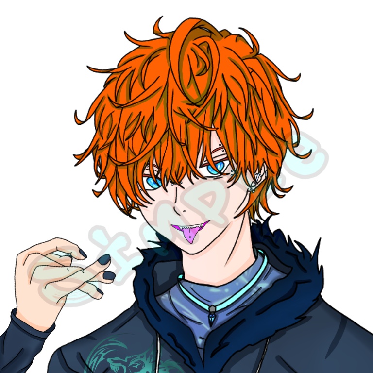 アイコンイラスト第2弾 【髪色差分 全16色】