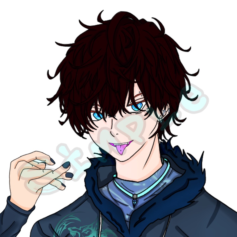 アイコンイラスト第2弾 【髪色差分 全16色】