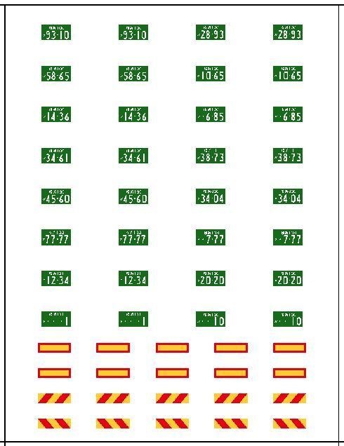 トレーラーコレクション用デカール各種