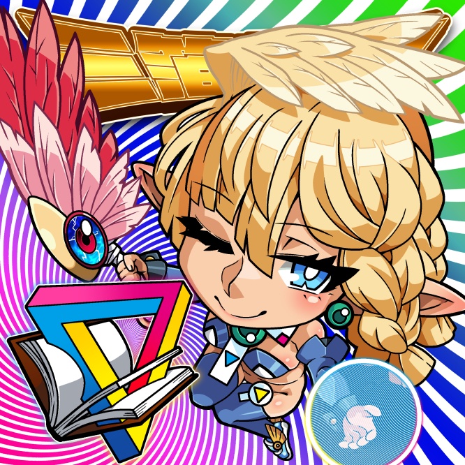 『三箔美神』カラーver / 自作シール