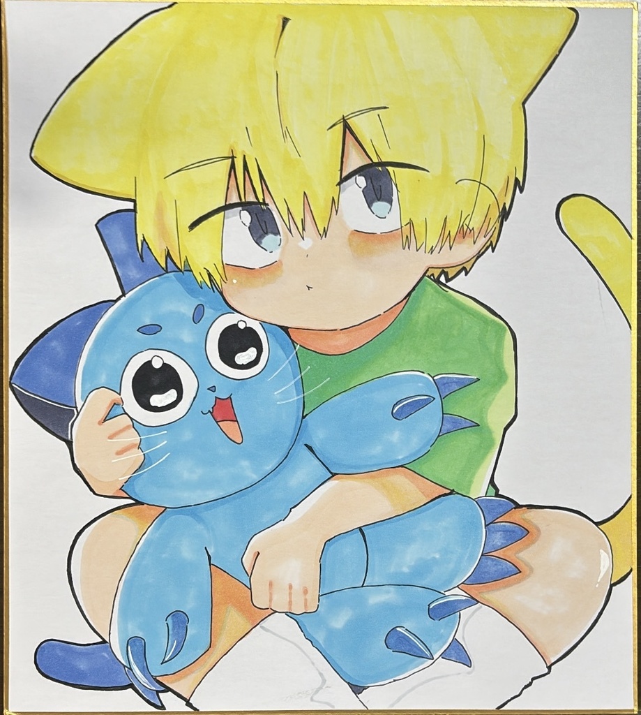 猫シンくん(色紙)