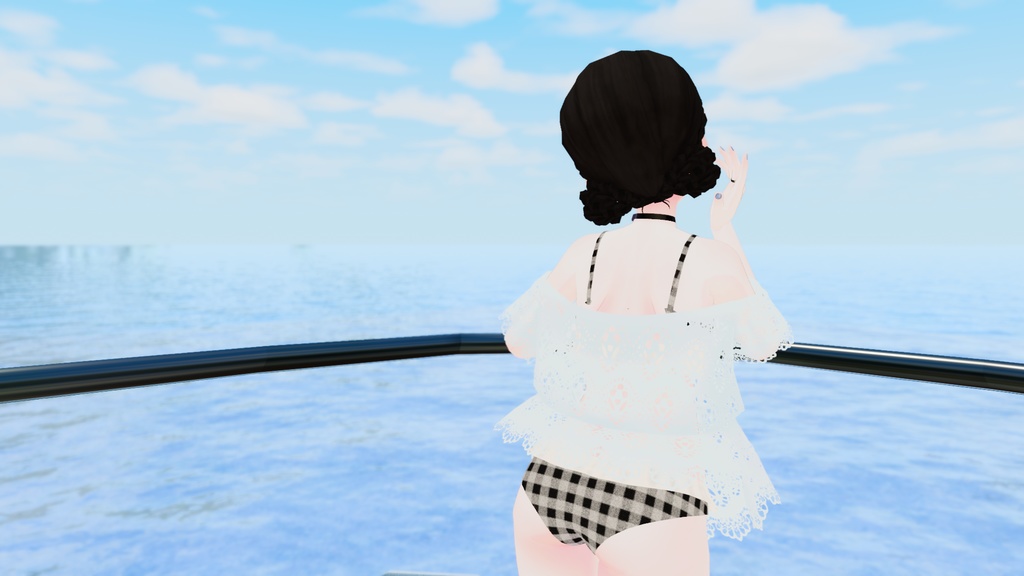 ウルフェリアちゃん専用 ギンガムチェック水着