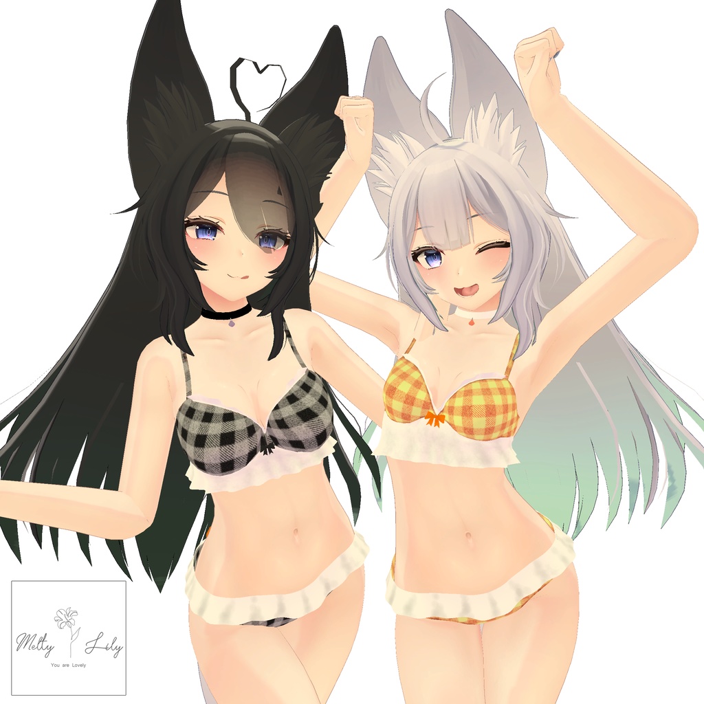 ウルフェリアちゃん専用 ギンガムチェック水着