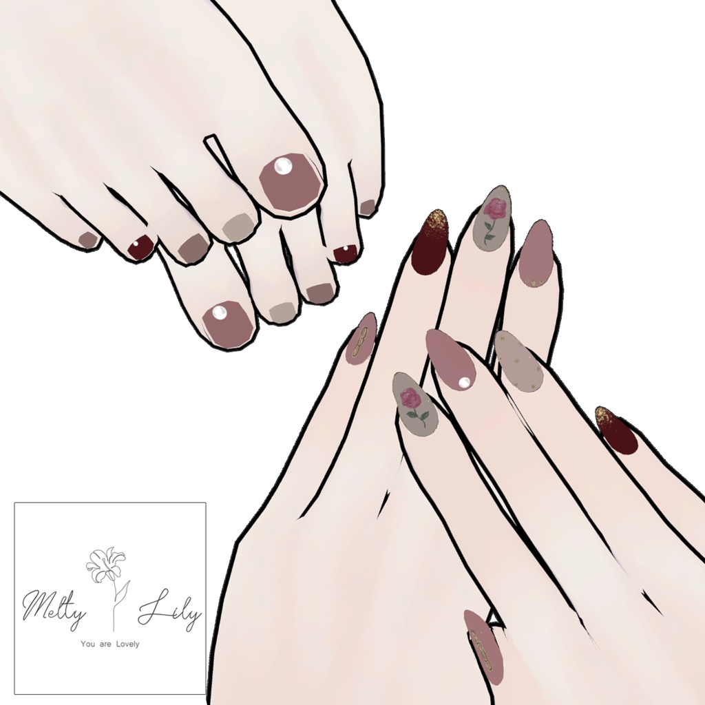 【Grus】メイクテクスチャ&ネイルセット