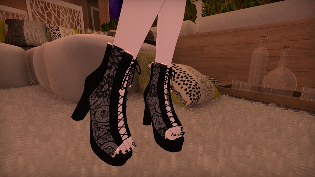 【Grus】Open toe boots & Footnail Set