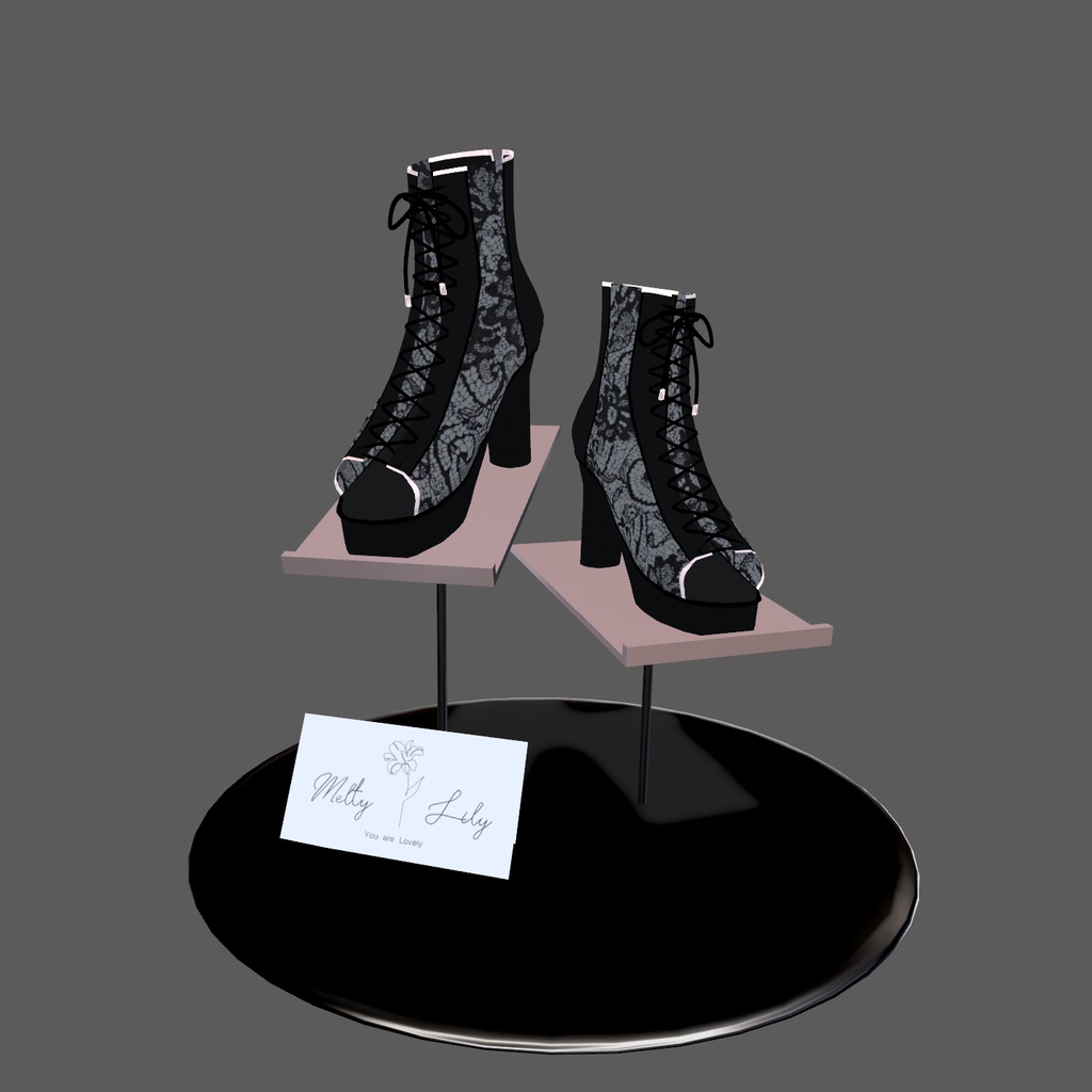 【Grus】Open toe boots & Footnail Set