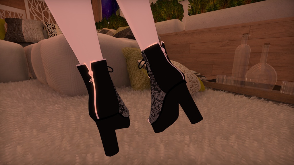 【Grus】Open toe boots & Footnail Set