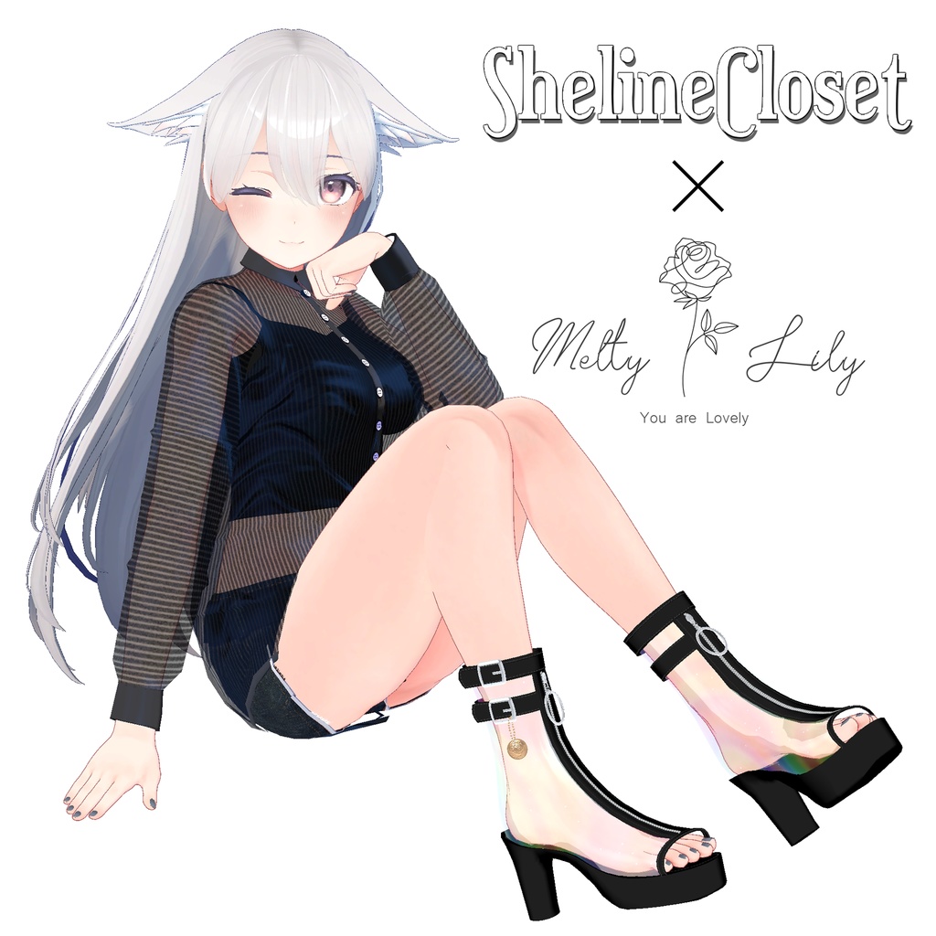 【桔梗】ClearBoots × ShelineCloset【舞夜】
