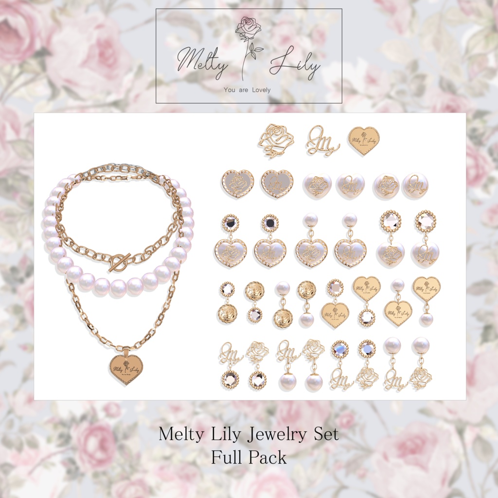 Melty Lily Jewelry Set
