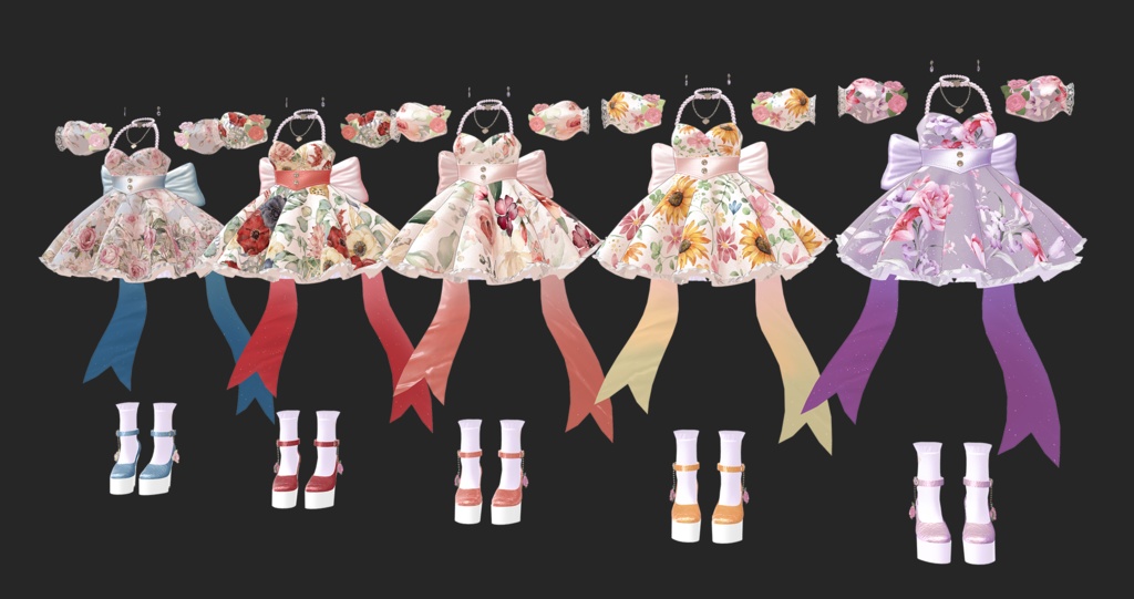 【萌対応】Flower Dress & Autumn Setup